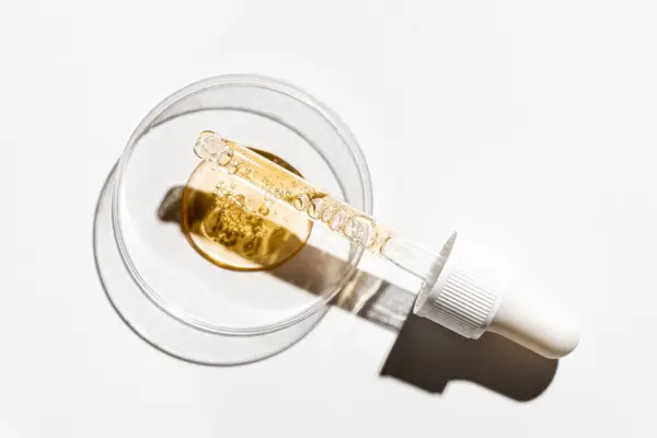 dropper with pouring retinol face serum