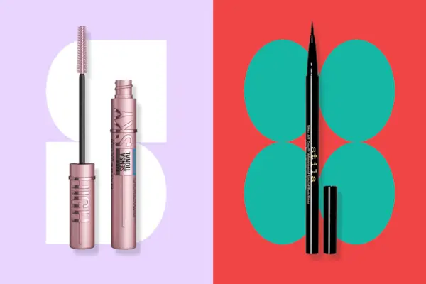 Closeup of a Young Confident Woman Filling in her Eyebrows