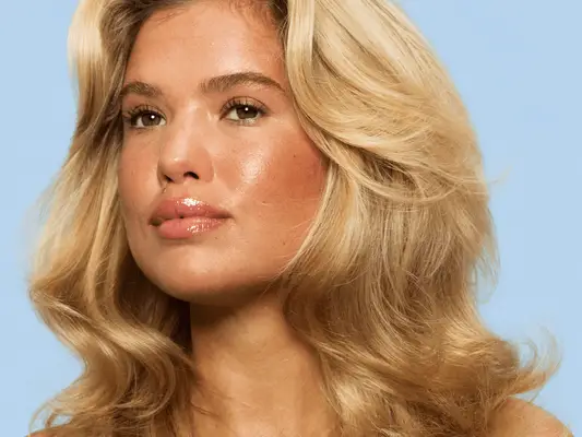 Matilda Djerf with wavy hair