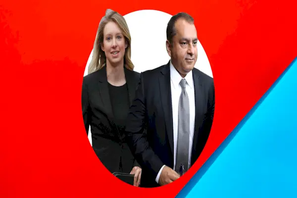 Elizabeth Holmes and Sunny Balwani