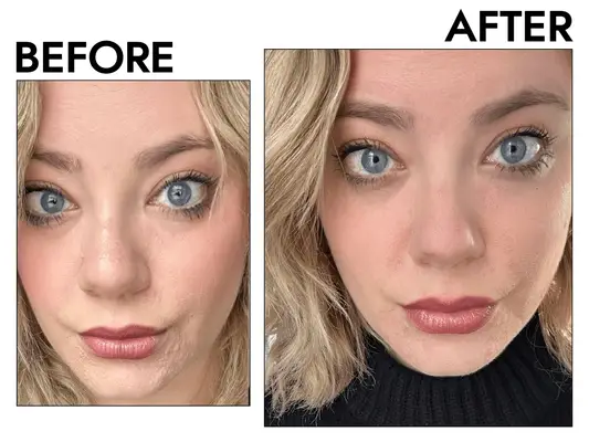 Kara wearing Hally Brow Tint