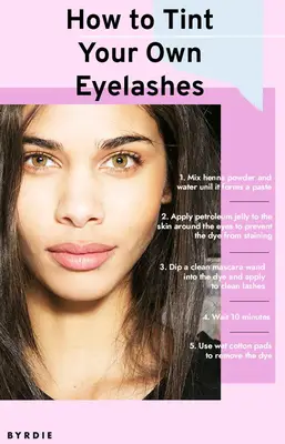 How To Tint Your Own Eyelashes