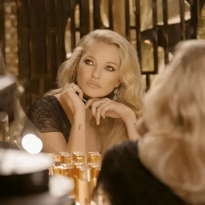 Kate Moss in Charlotte Tilbury mascara campaign