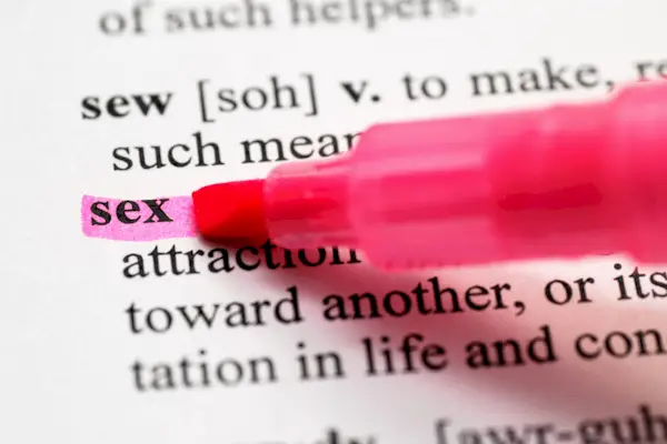 Sex highlighted in dictionary