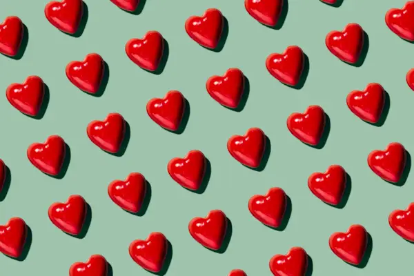 Red Hearts Background