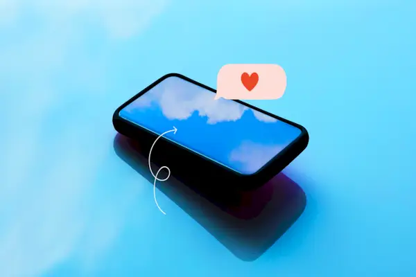 Couple preparing to kiss, close-up