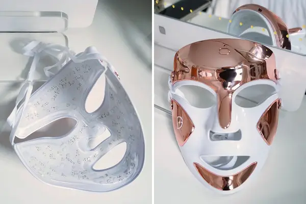 the inside and outside of the dr dennis gross spectralite faceware pro mask