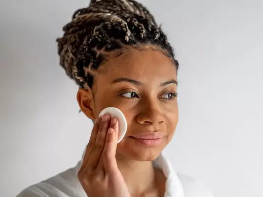 Before and after of using a glycolic acid peel