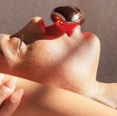 Side profile of a woman laying down, Dr. Dennis Gross