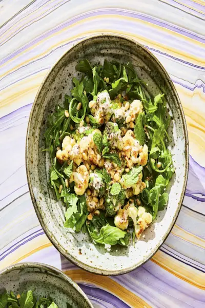 Cumin-Roasted Cauliflower and Romanesco Salad