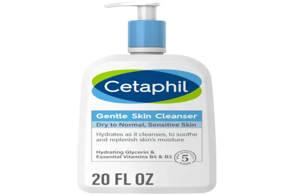 Cetaphil Face Wash, feuchtigkeitsspendender, sanfter Hautreiniger für trockene bis normal empfindliche Haut, NEU 20 oz, parfümfrei, seifenfrei und nicht schäumend