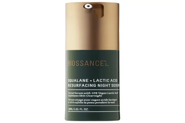 Biossance Squalane 10% acido lattico siero rigenerante notte