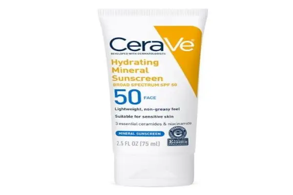 Feuchtigkeitsspendende mineralische Sonnenschutz-Gesichtslotion LSF 50