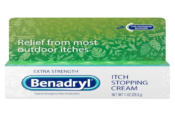 Krém zastavující svědění