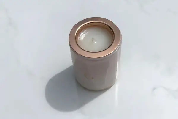 Gilded Marble Candle