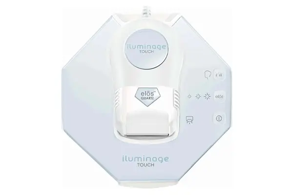 Open Ulike Sapphire AIR+ IPL Hair Removal Handset storage case displayed on wood table