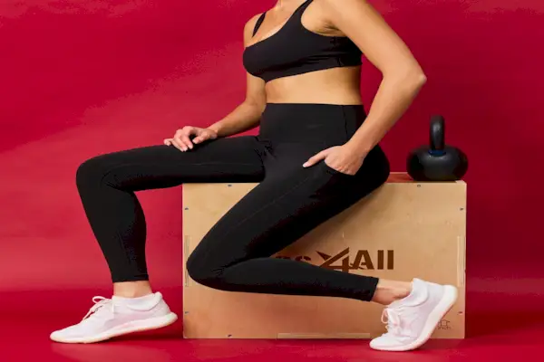 Høy midje 7/8 Legging med lommer