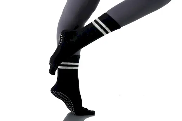 Meias de ioga com alças