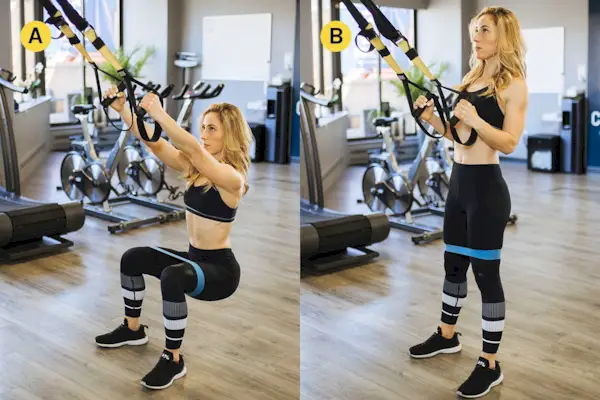 Krafttraining, Bein, Oberschenkel, körperliche Fitness, Fitnessstudio, Schulter, Arm, Kniebeuge, Raum, Knie,