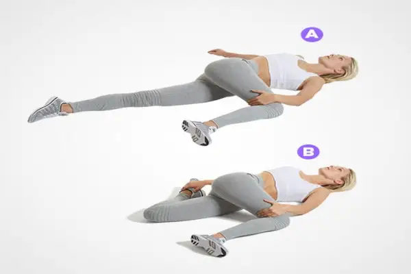 Seitlich liegender Hip-Opener-Move