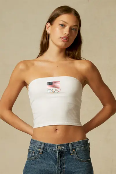Olympijský tým USA Rings Sport Tube Top