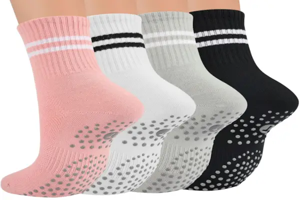 Chaussettes Pilates pour femmes avec pinces