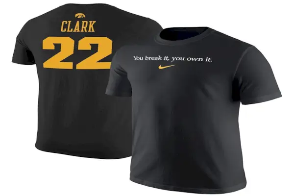 Caitlin Clark Iowa Hawkeyes Nike Unisex Rekord brechendes T-Shirt