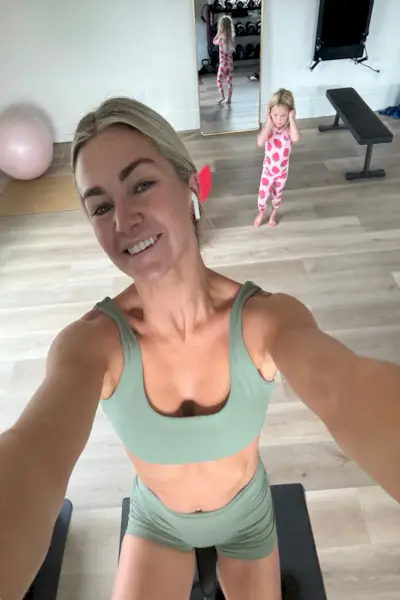 Lindsay Arnold durante il suo allenamento mattutino