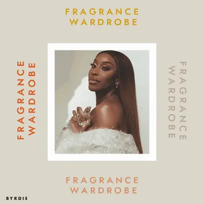 Jackie Aina holding Forvr Mood fragrance