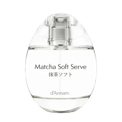 Clear perfume bottle in the shape of an egg