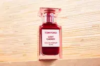 A bottle of Tom Ford Lost Cherry Eau de Parfum