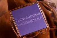The label on a bottle of Viktor & Rolf Flowerbomb