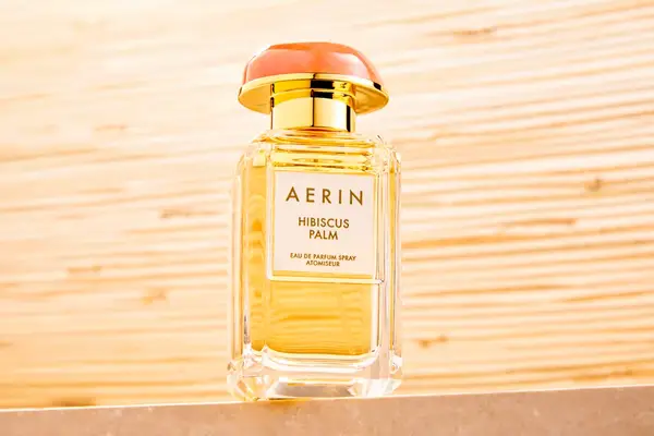 A bottle of AERIN Hibiscus Palm Eau de Parfum