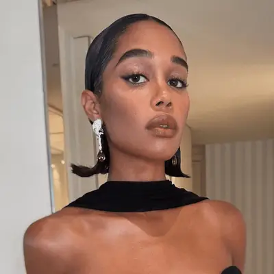 Jenna Ortega attends the 80th Annual Golden Globe Awards in a grown out bob that