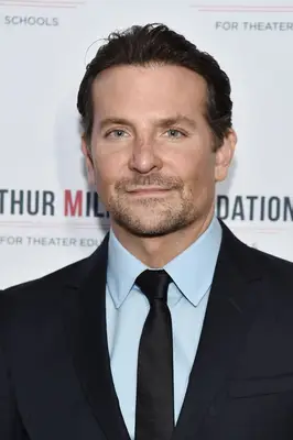 Bradley Cooper swept back hair