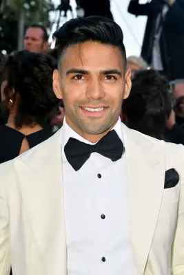 Radamel Falcao with pompadour