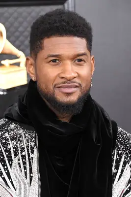 Usher with afro fade