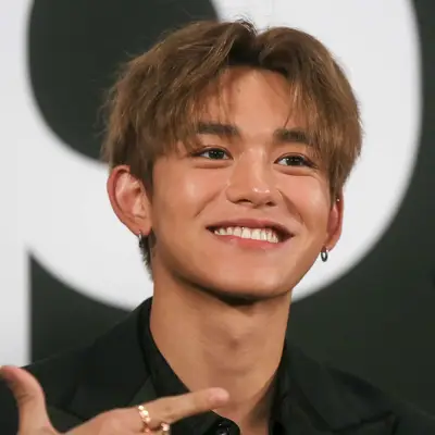 Lucas of K-pop supergroup SuperM with curtain bangs