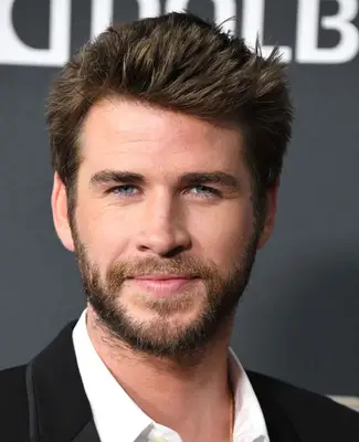 Liam Hemsworth with spiky hair
