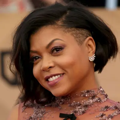 Taraji P. Henson at SAG Awards with an A-Line undercut bob 