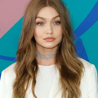 Gigi Hadid butterscotch caramel hair 