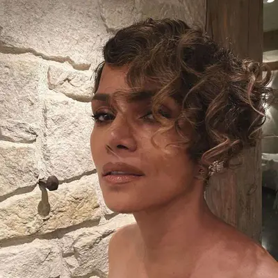 Halle Berry with caramel hair