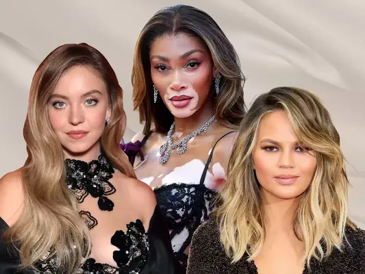 Celebrities with Blonde Lowlights Hair