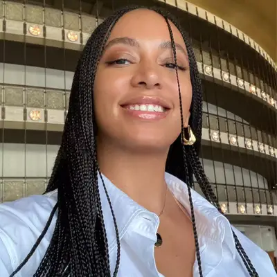 solange knowles wearing microbraids