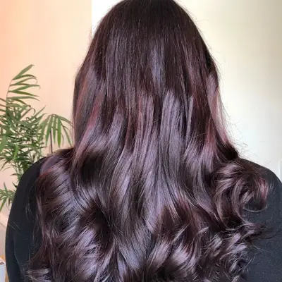 Black Cherry Hair Color Marbled