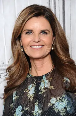 Maria Shriver with long voluminous layers