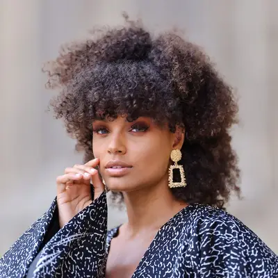 Bob with Bangs Half-Up Textured