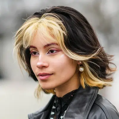 Bob with Bangs Voluminous Blowout