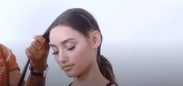 sweep hair to the side