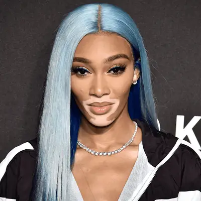 NEW YORK, NEW YORK - SEPTEMBER 09: Winnie Harlow attends DKNY 30th Anniversary party at St. Ann